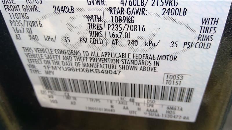 Engine ECM Electronic Control Module 2.3L VIN H 8th Digit Fits 06 ESCAPE 919381