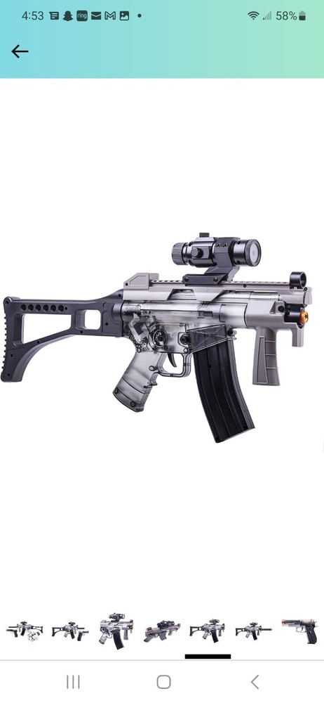 GAME FACE Ghost Affliction Full-Auto Airsoft BB Rifle And Spring-Powered Kit