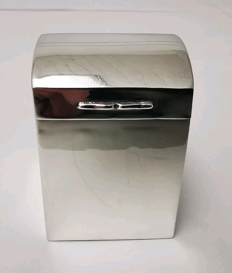 Solid Silver Miniature Playing Cards Box - Chester 1911