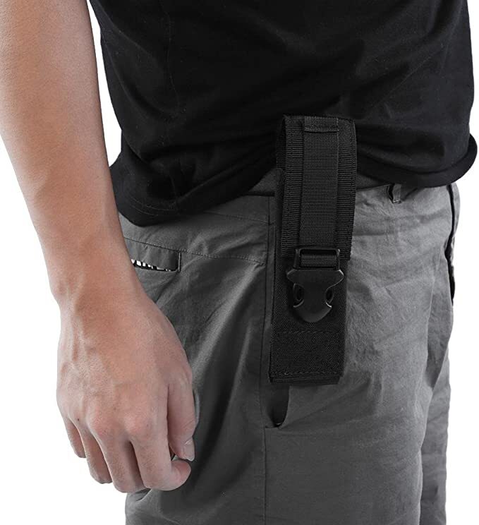 Tactical Flashlight Pouch Torch Holster LED Holder Multi-Function Portable Pouch