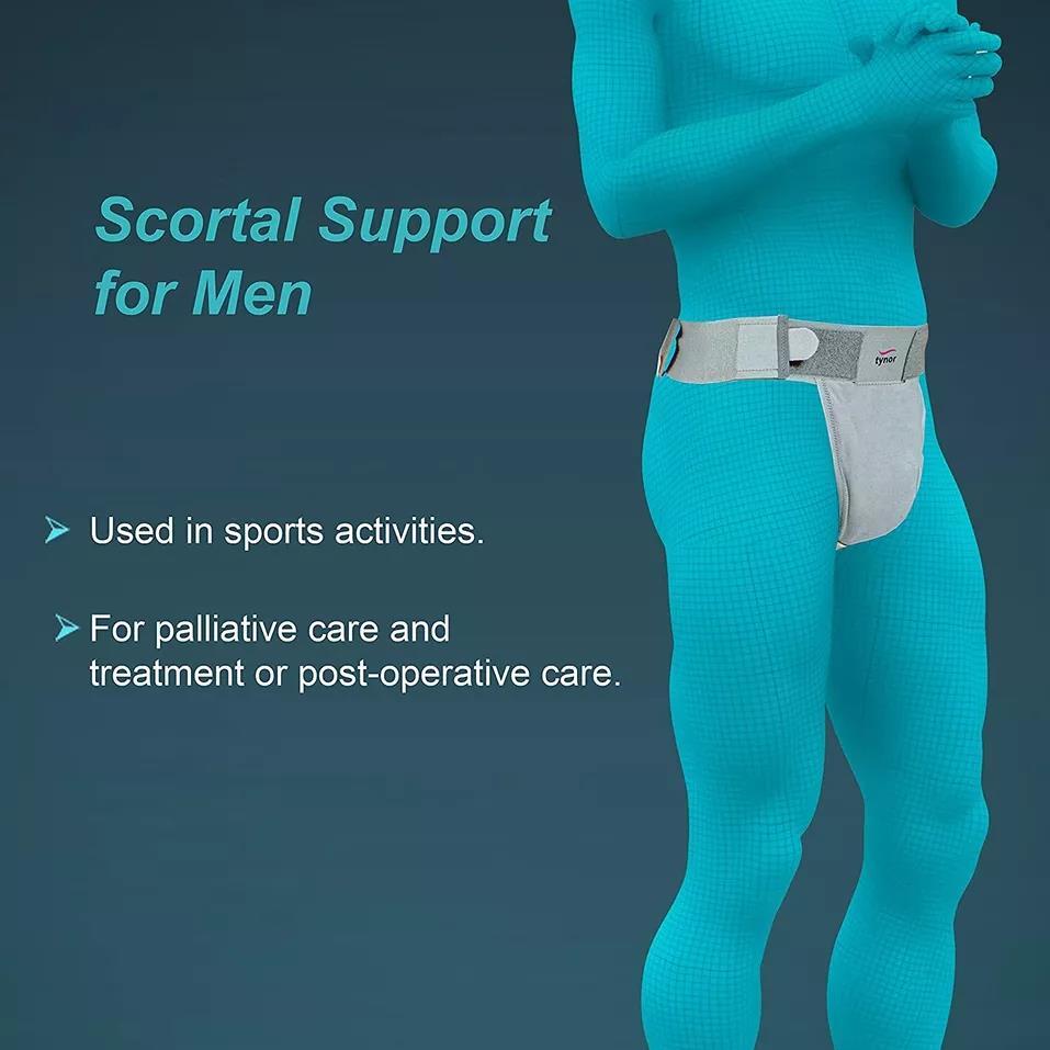 TYNOR Scrotal Support for Men - Gray (Select Size)