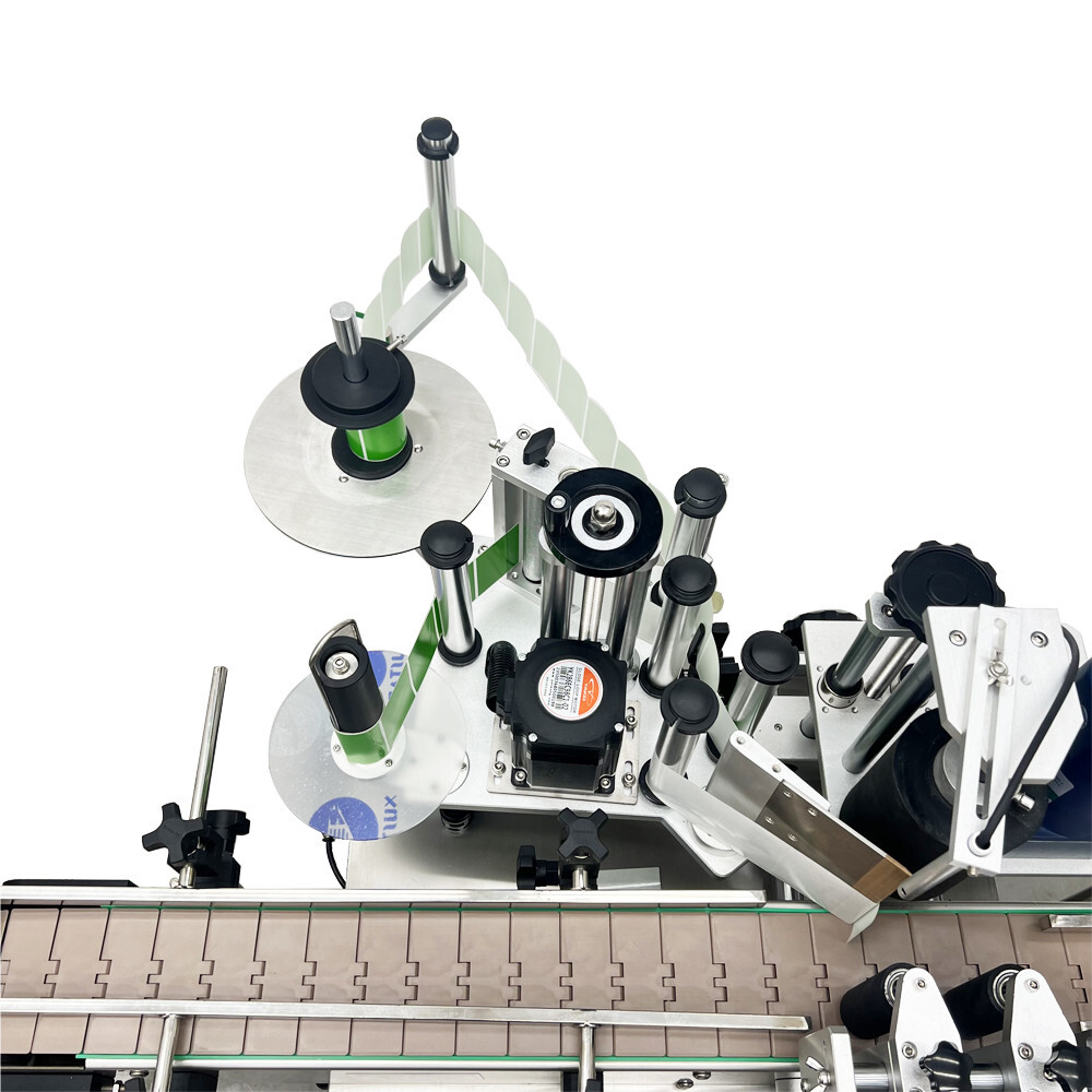110V Automatic Desktop Conveyor Round Bottle High Speed Labeling Machine 1000W