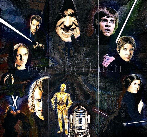 STAR WARS GALAXY SERIES 4 ETCHED FOIL SET (6)