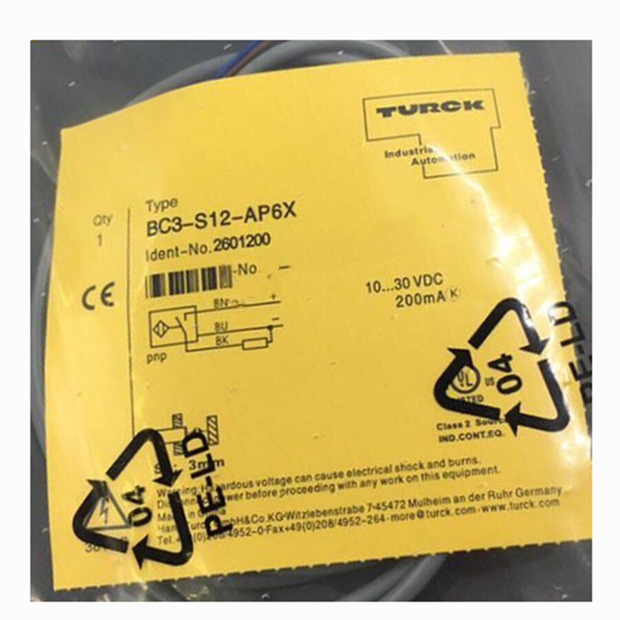 For TURCK BC3-S12-AP6X 2601200 Inductive sensor PNP