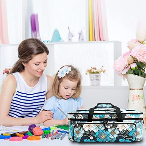 Cricut Maker & Explore Carrying Case - Double-Layer Storage Organizer with Dust