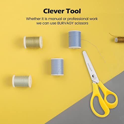 24Pack Sharp Scissors with Ergonomic Handle for Office Home School Sewing Fabric
