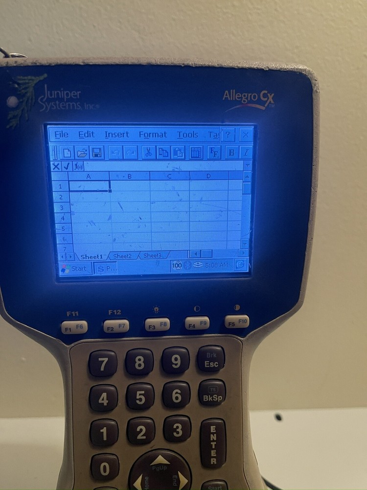 Juniper Systems Allegro CX Handheld Data Collector "Color Screen"