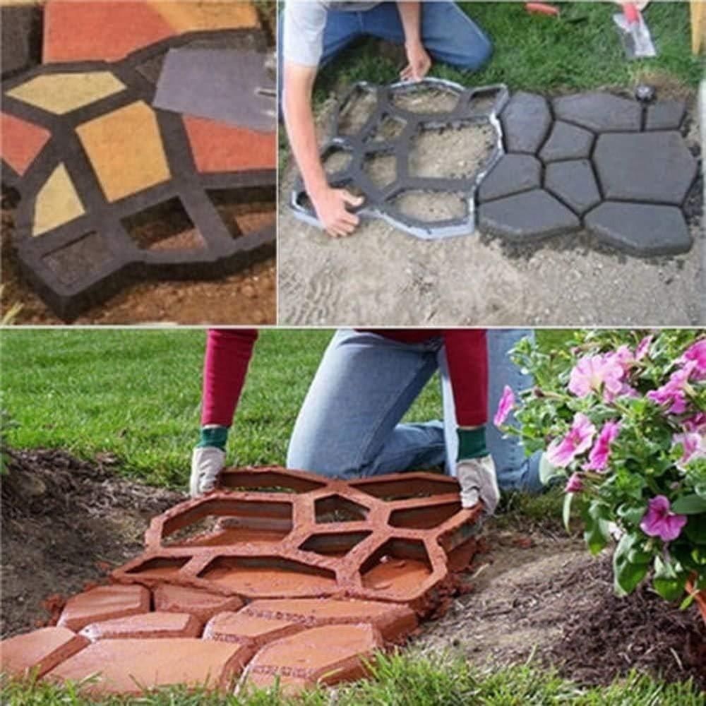 Pathmate Stepping Stone Mold for Effortless Garden Paths – 16.9" Size