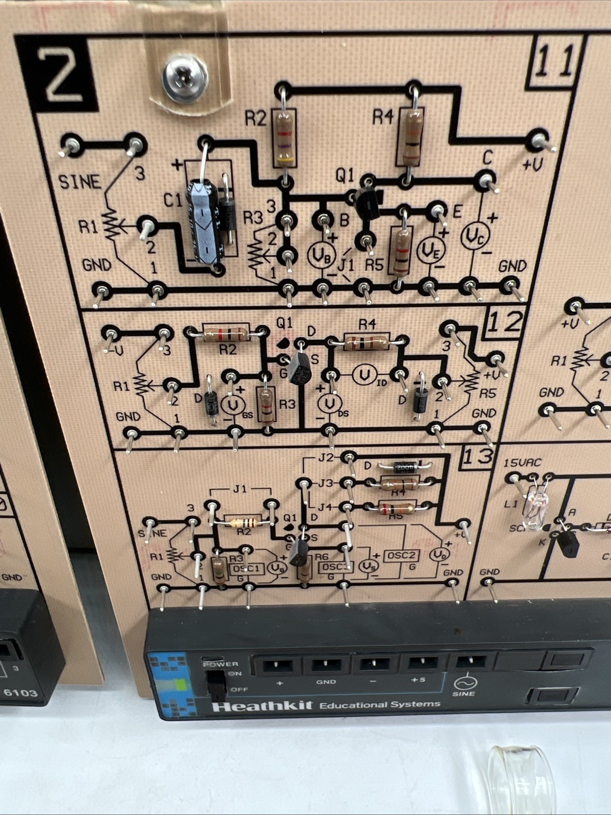 HeathKit ETB-6103 Semiconductors Course 3 Circuit boards w/Case