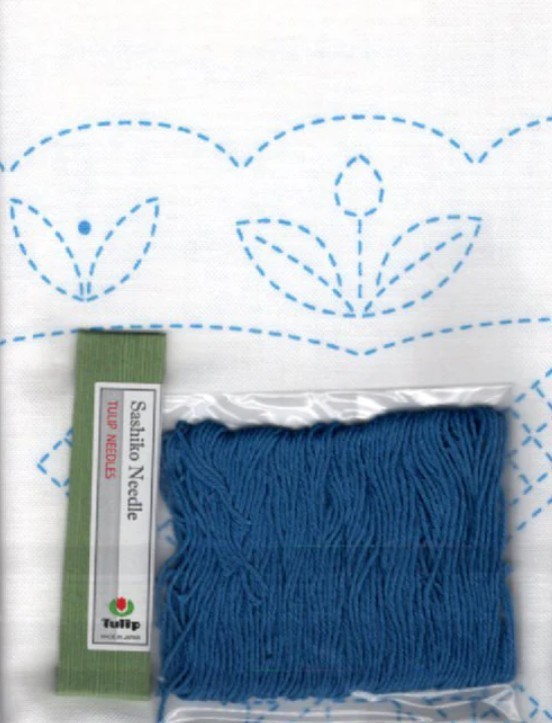 Sashiko World - NETHERLANDS - WINDMILL - Sampler Kit with Needle & Thread