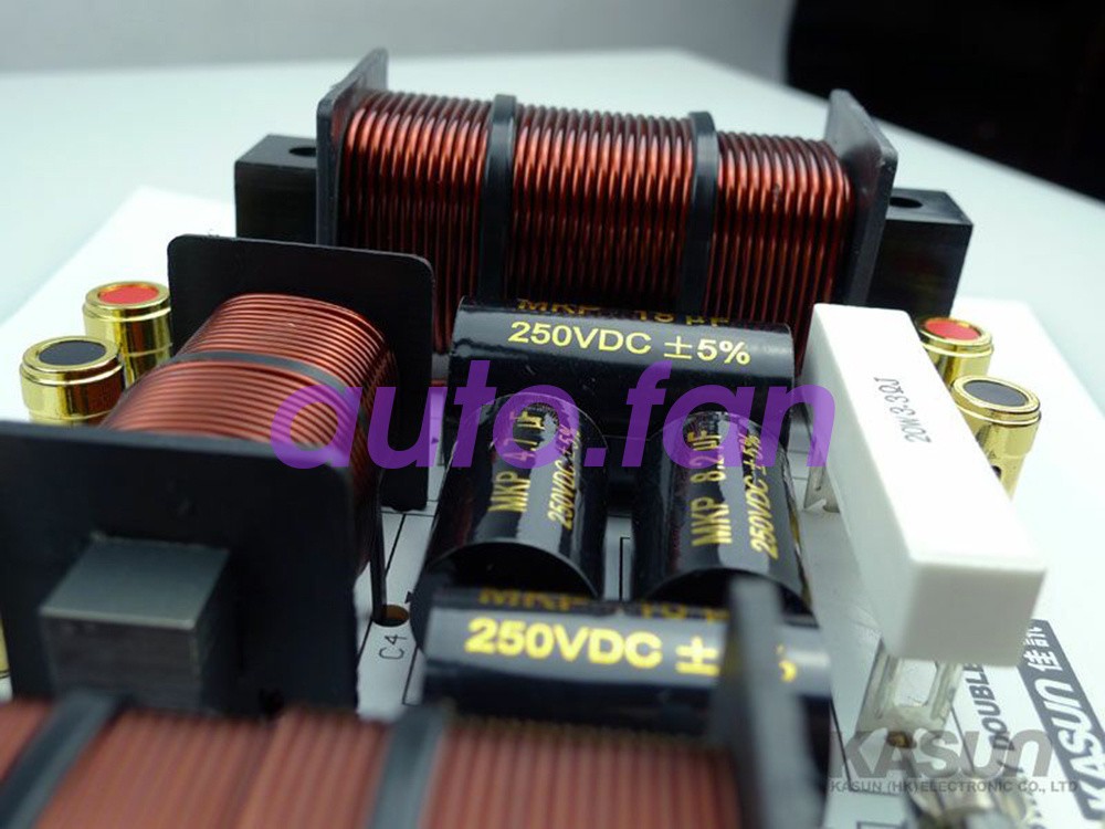 1 Pc. 500W Double Woofer Speaker Frequency Divider Audio Crossover Filter