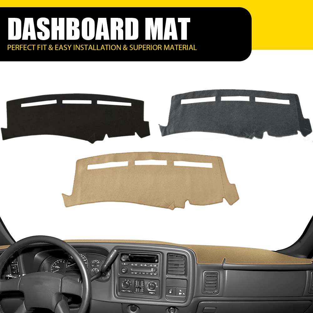 For 1999-2006 Sierra GMC 1500 2500 3500 Dashmat Dash Mat Dashboard Cover Gray