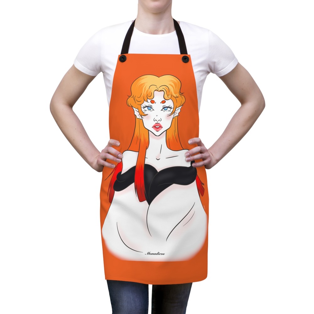 Anna | Orange | Apron (AOP)