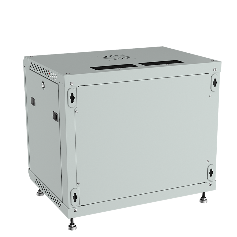 6U Wall Mount Server Rack Network Cabinet Data AV 24-inch Depth Locking GREY