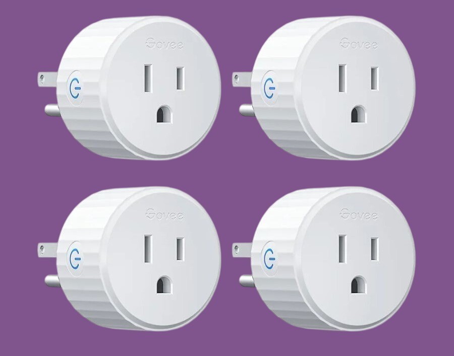 Intertek Smart Plug WiFi Outlet 4-Pack with Timer & Alexa/Google Assistant Comp