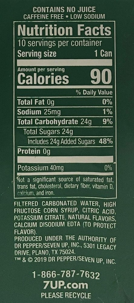 Mini 7up Sodas - 10 pack