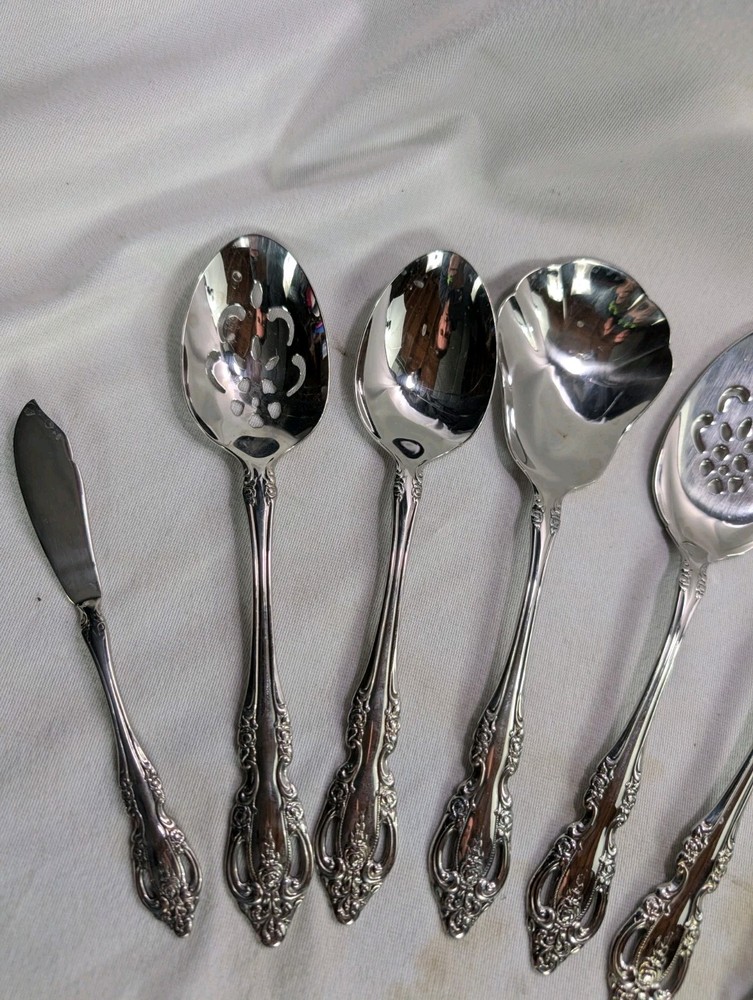 9 Piece Hostess Serving Set Oneida Community BRAHMS Pattern incl Lasagna Server