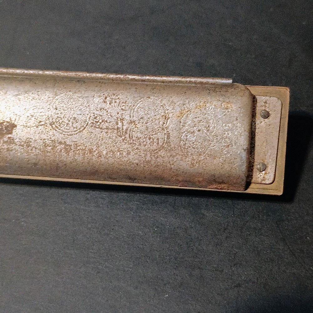 Marine Band M Hohner Rusty Harmonica