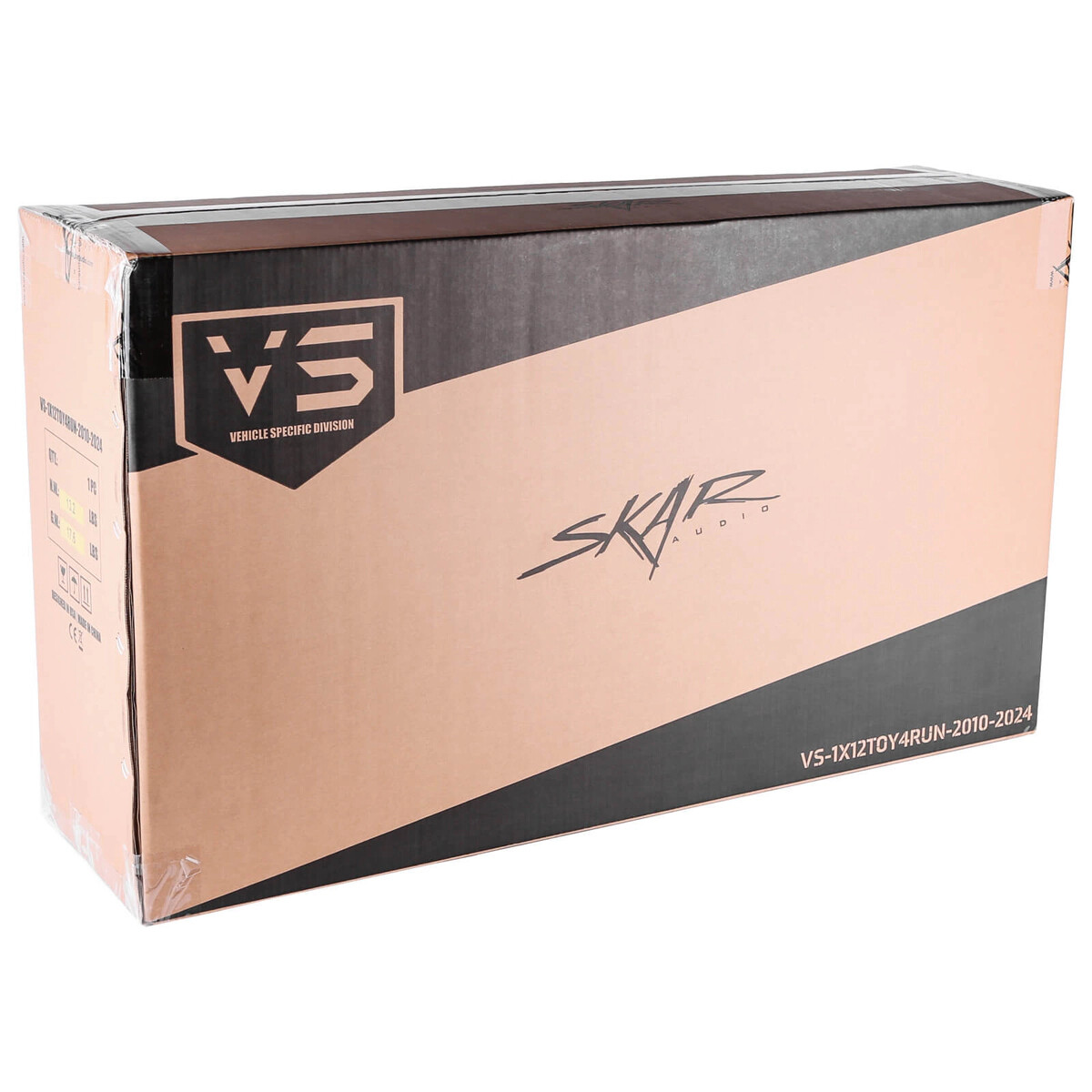 Fits 2010-2024 Toyota 4Runner Single 12" Sealed Subwoofer Enclosure