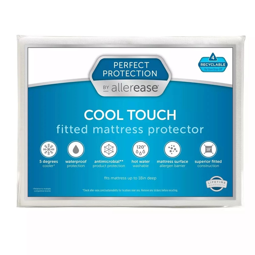 Mattress Protector Perfect Protection Cool Touch Allerease Waterproof King