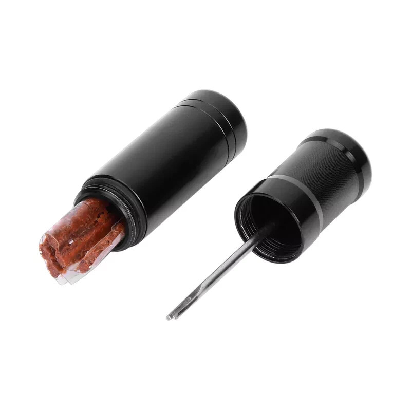 Bicycle Tire Repair Tool Emergency Plug Kit Tubeless Portable Flat Fix Container