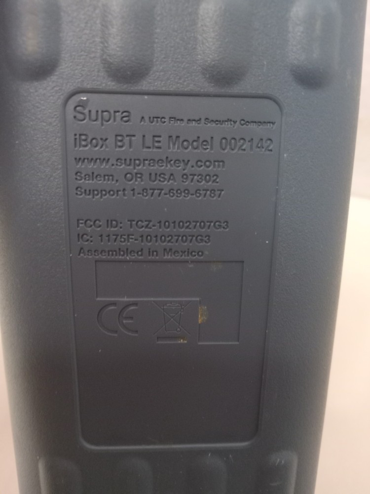 Supra Ibox Bt Le Bluetooth Smart Model 002142 Comes On NO CODE