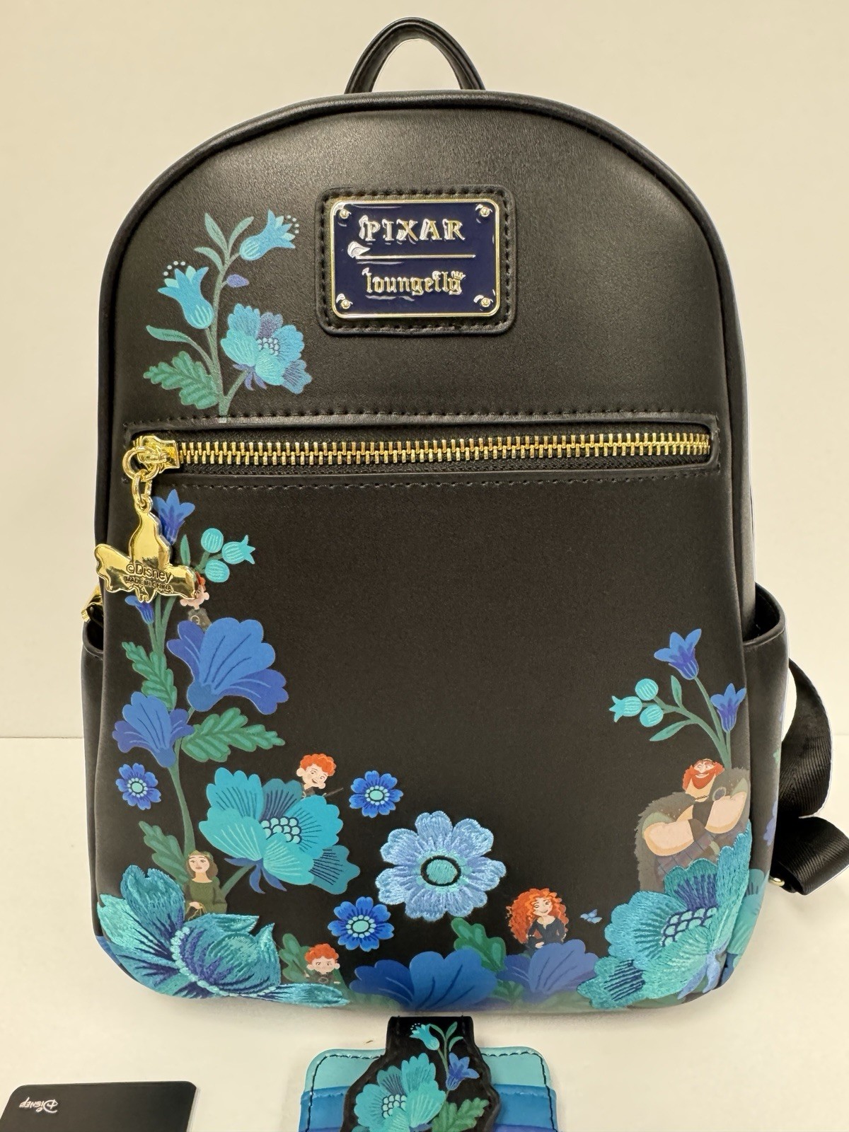 Loungefly Disney Pixar Brave Merida Botanical Floral Mini Backpack & Cardholder