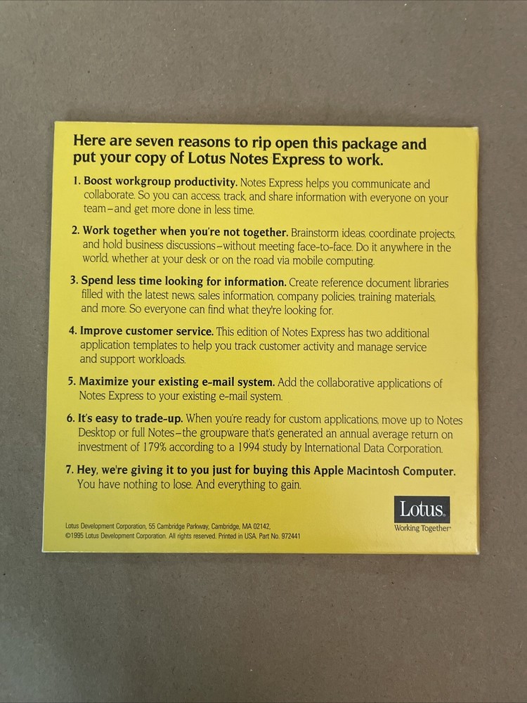 Lotus Notes Express Release 3.3 for the Mac OS - |Special Promotional Copy|