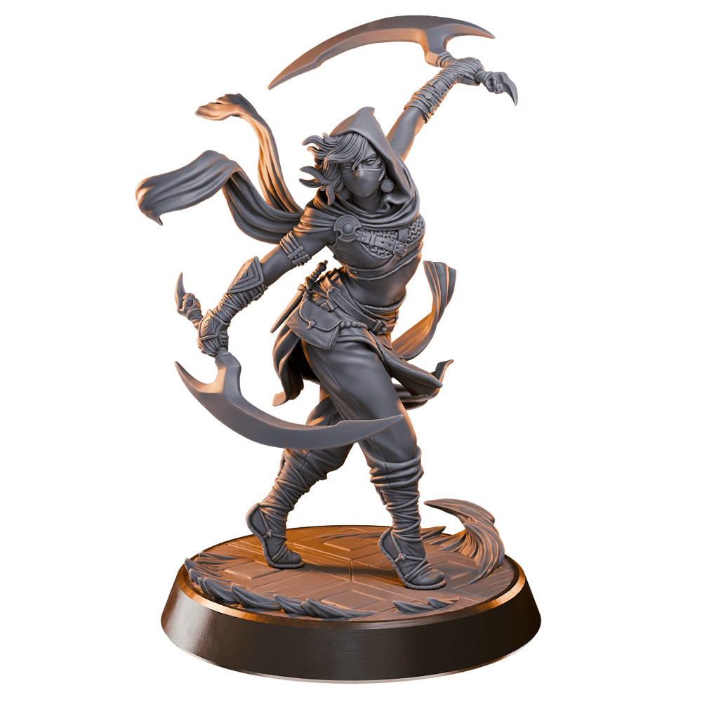 DnD Cassandra Blades Mini 32mm Scale Mini TTRPG
