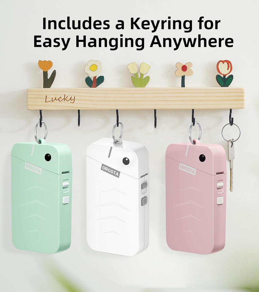 Label Maker Machine with Tape Bluetooth Portable Thermal Labelling Printer for S