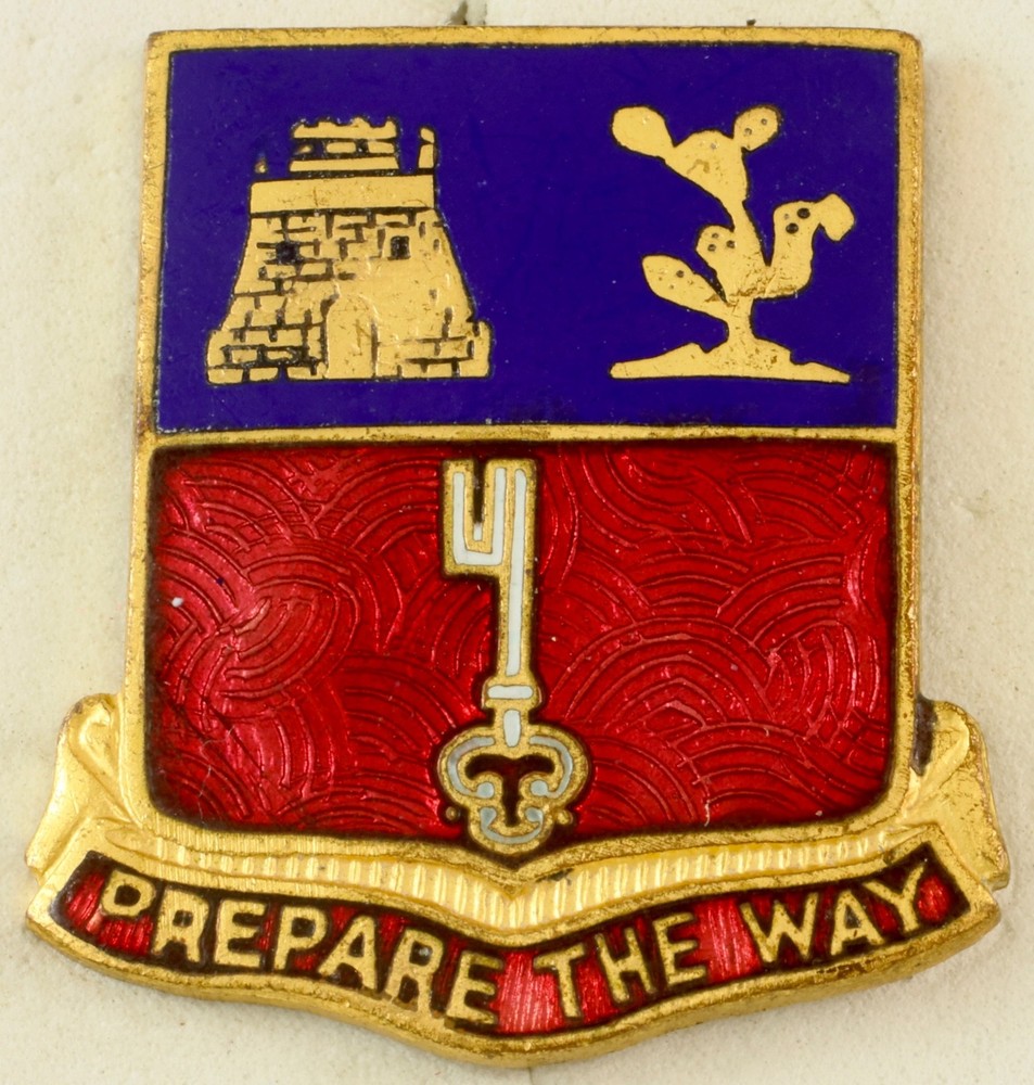 116th Engineer Battalion Crest DI/DUI Pinback NS Meyer HM