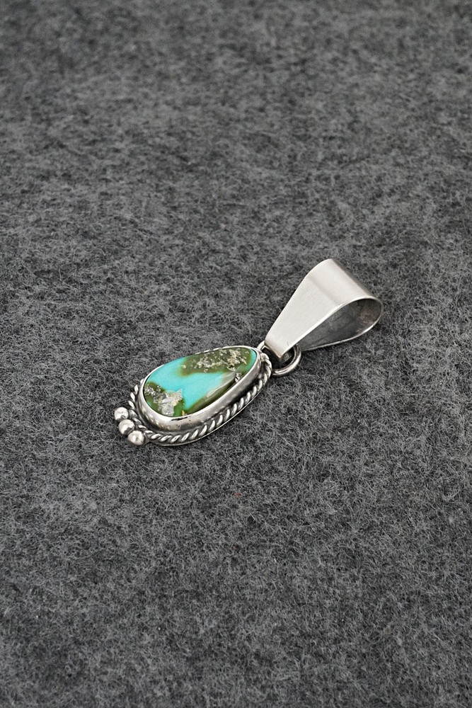 Turquoise & Sterling Silver Pendant - Rosemary Saunders