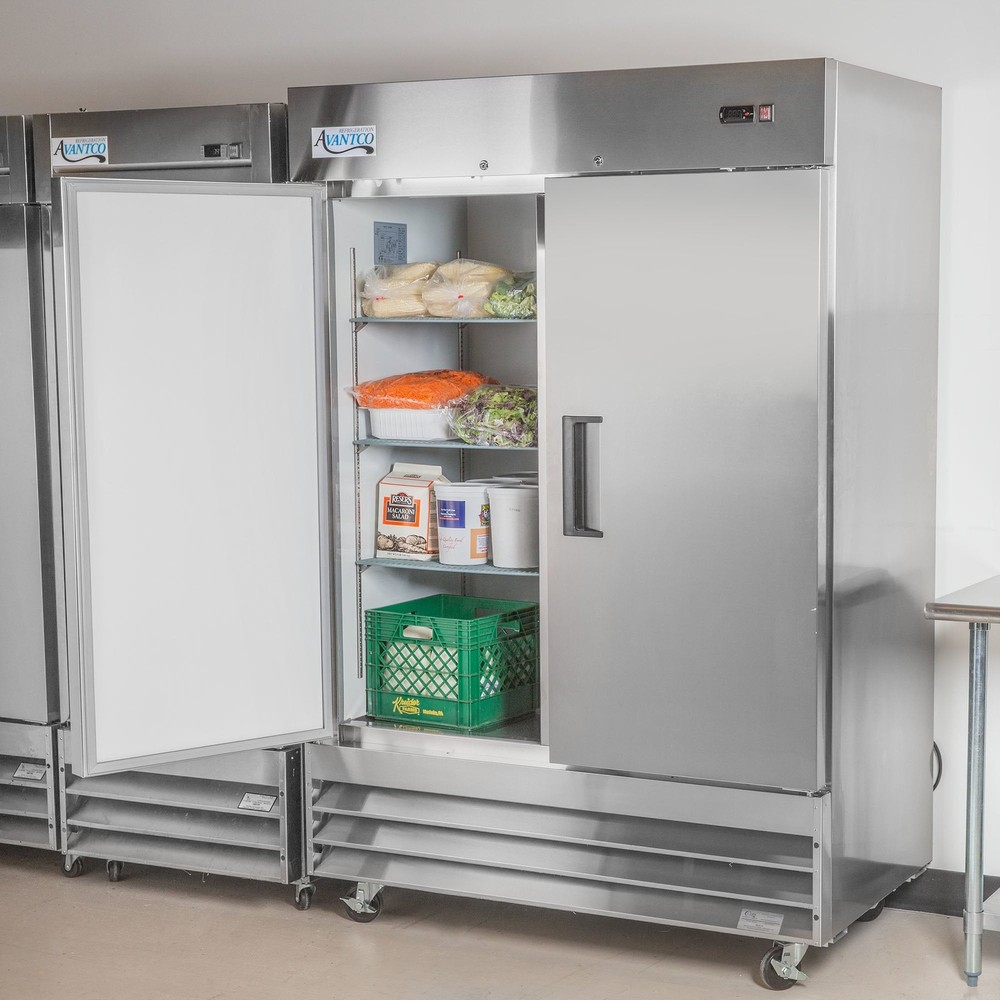 54" Solid Door Reach-In Refrigerator