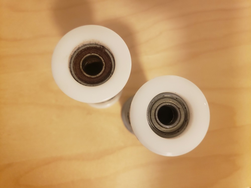 TWO Concept 2 Rower Top Seat Rollers replacement part for model C D E
