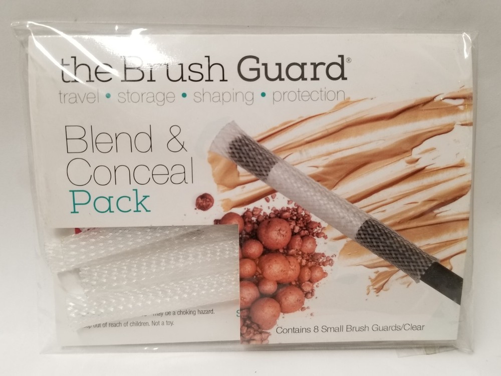 The Brush Guard Blend & Conceal Pack 8 Small Brush Guards/Clear Sealed