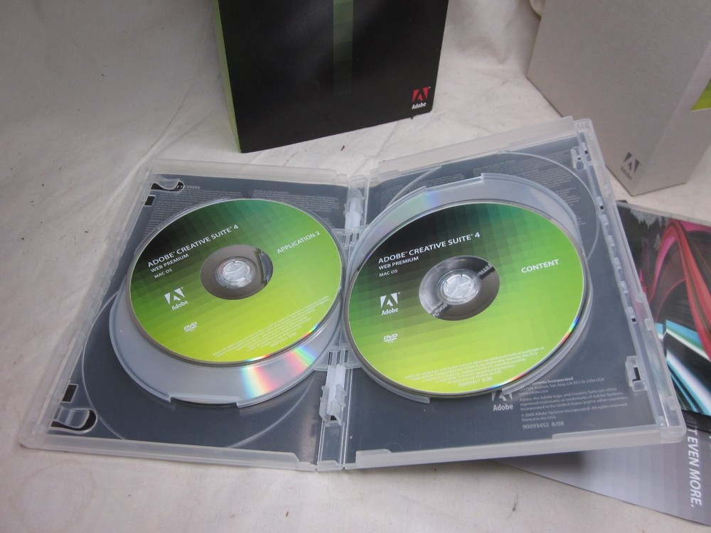 * ADOBE CREATIVE SUITE 4 WEB PREMIUM MAC OS 5.5 MASTER COLLECTION *NOTE