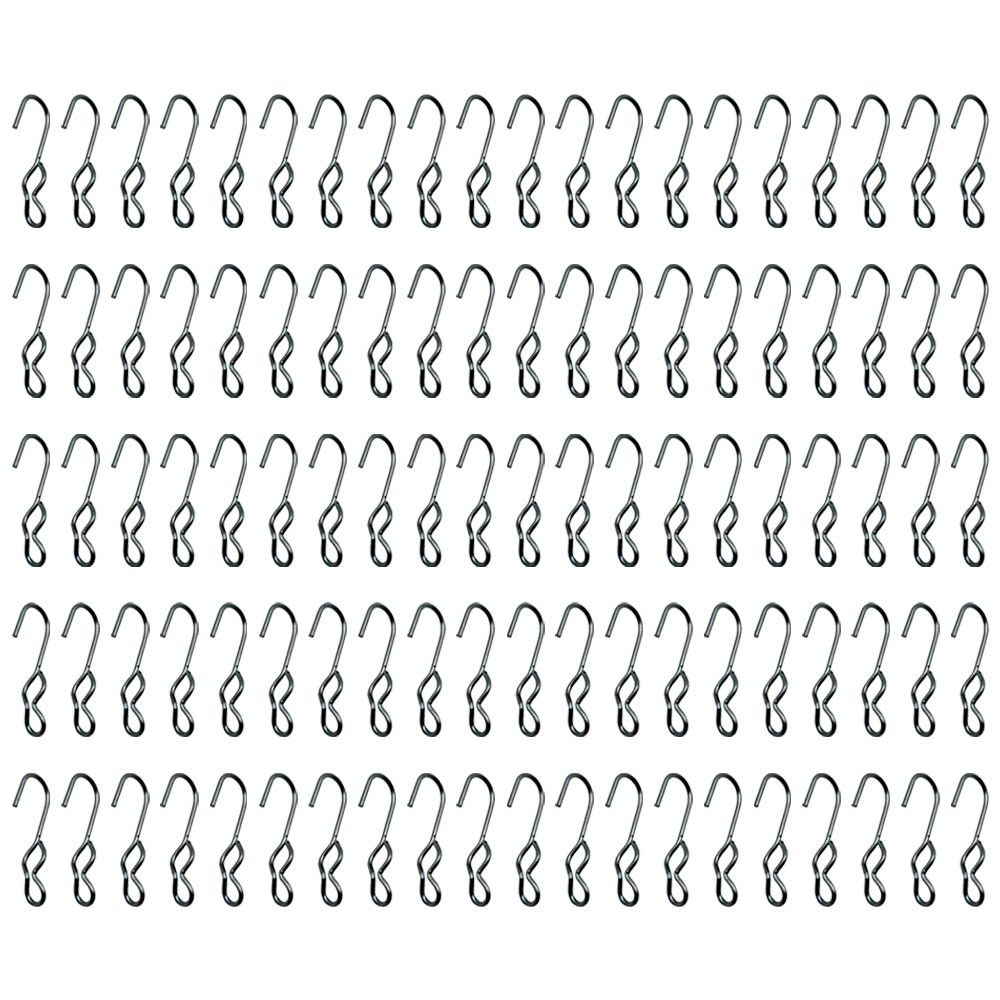 100 New SJ Hooks for Rubber Rope Shock Cord Bungee Cord Tarp Strap Tie Down Hook