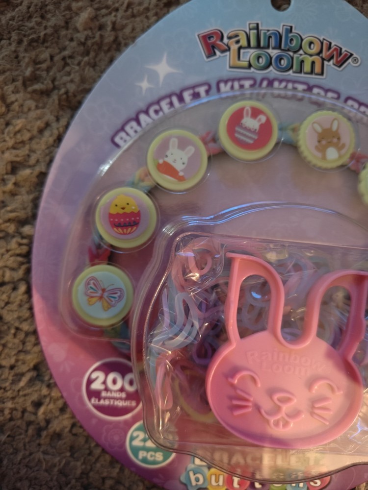 New Rainbow Loom Easter bracelet Button Kit: 220 Pcs