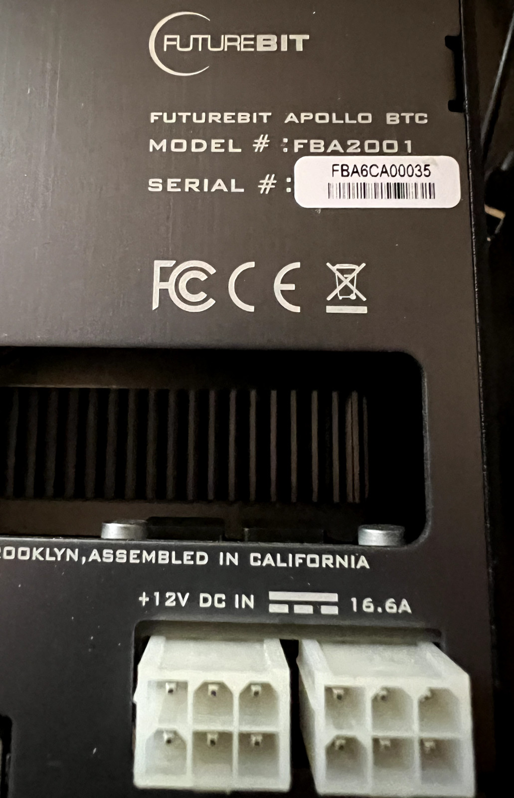 FutureBit BTC 2TB SSD Full Node & FutureBit 200 Watt Dual 6-Pin Power Supply NEW