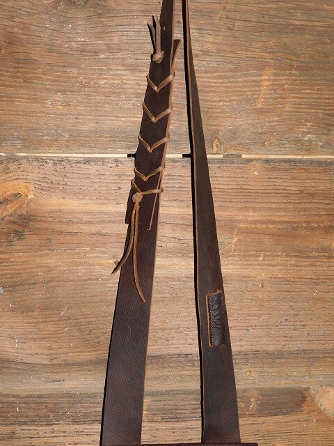 LEATHER MUZZLELOADER POSSIBLES POUCH BAG
