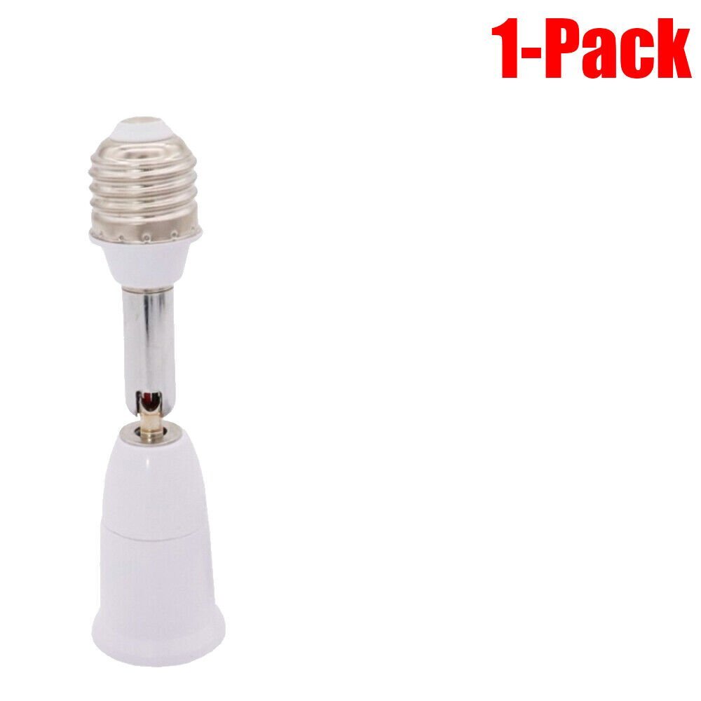 E26 E27 to E26 E27 Light Bulb Socket Converter Adjustable Lamp Extender Holder