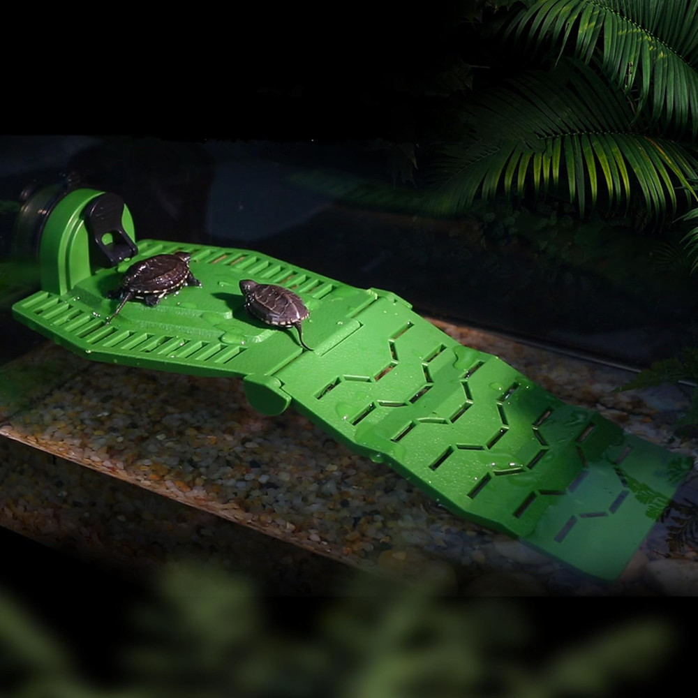 Turtle Resting Basking Platform, Foldable Turtle Ramp, Tortoise Climbing Ladd...