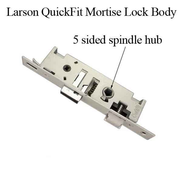 Larson QuickFit 5 Sided Spindle Mortise Lock Body