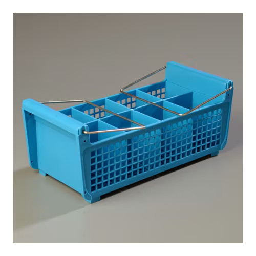 Carlisle C32P214 OptiClean Flatware Basket with Handles