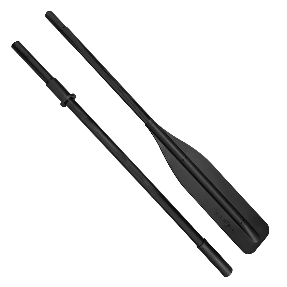 Flat Blade Aluminum Oars with Oar Sleeves, Detachable