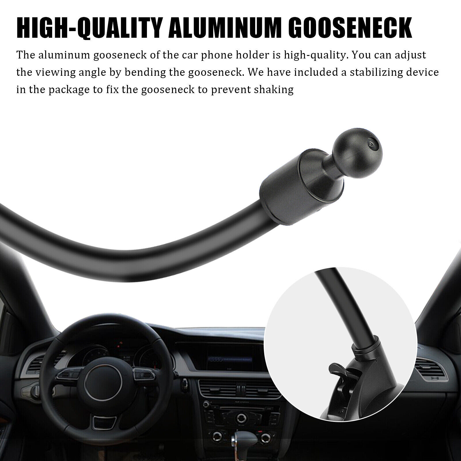 360° Car Windshield Mount Cradle Holder Stand For iPhone Mobile Cell Phone GPS