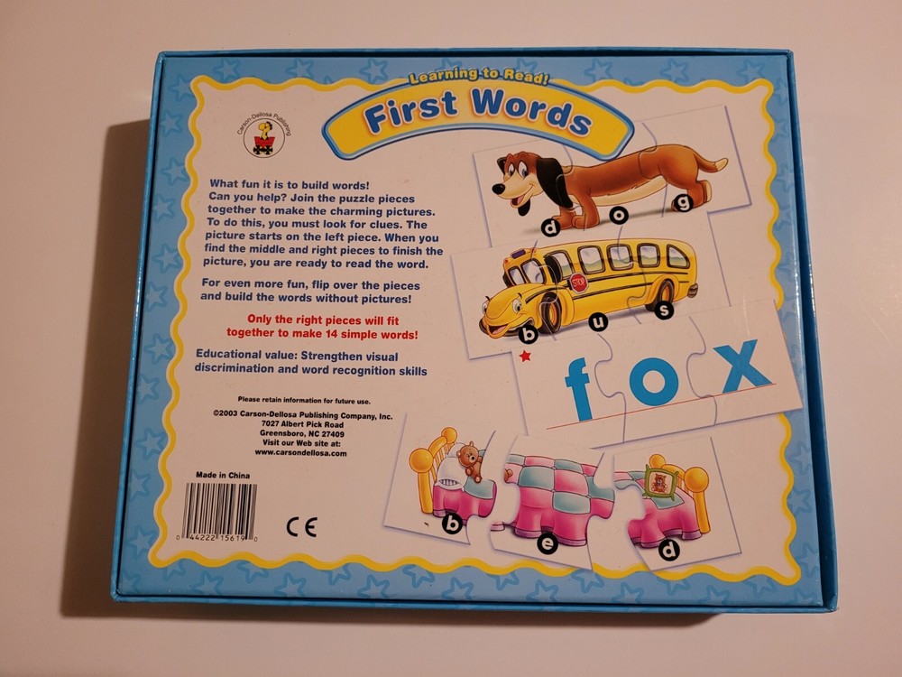 Carson-Dellosa Learn-To-Read First Words Game