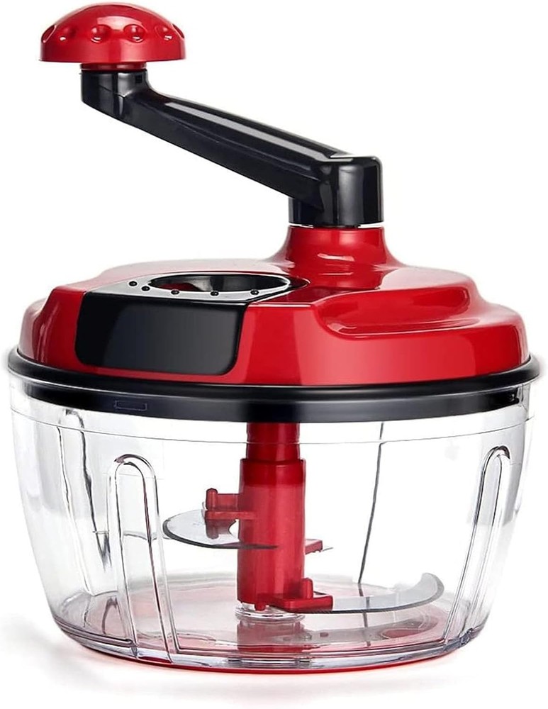 Multi-Functional Manual Food Processor,8 Cup Hand-powered Crank Chopper,Mincer B