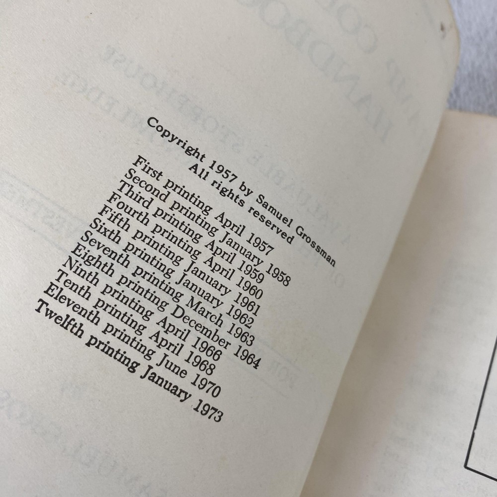 Vintage 1973 Stamp Collector's Handbook Samuel Grossman Philately Book Guide