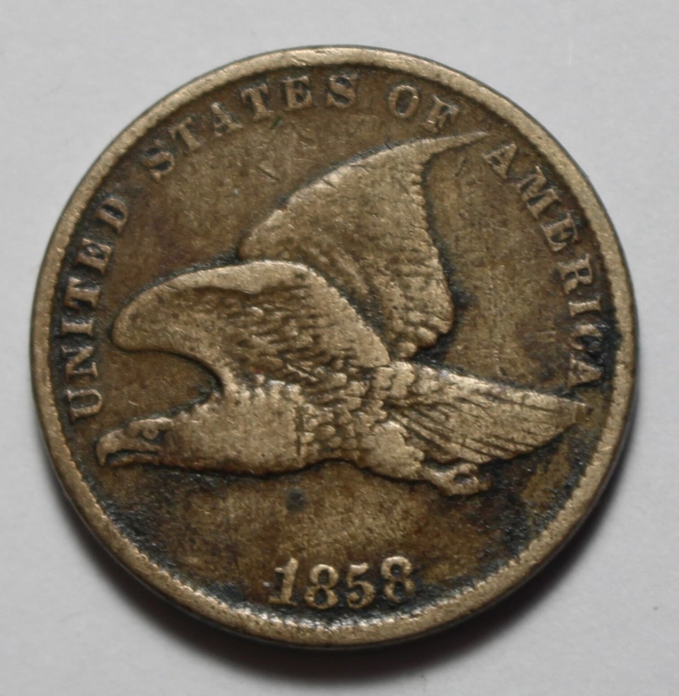 1858 Small Letters Flying Eagle Cent M744